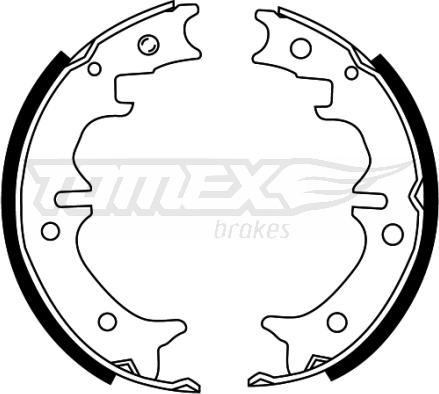 TOMEX brakes TX 22-29 - Bremžu loku komplekts autodraugiem.lv