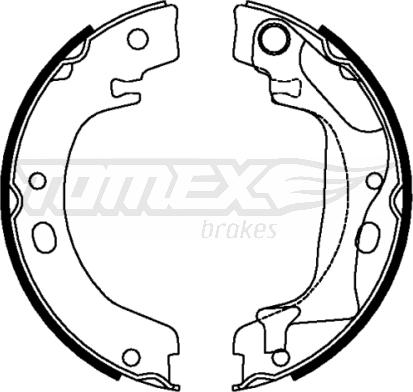 TOMEX brakes TX 22-28 - Bremžu loku komplekts autodraugiem.lv
