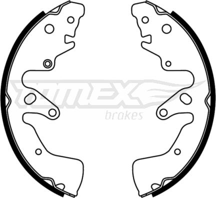 TOMEX brakes TX 22-74 - Bremžu loku komplekts autodraugiem.lv