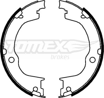 TOMEX brakes TX 22-77 - Bremžu loku komplekts autodraugiem.lv