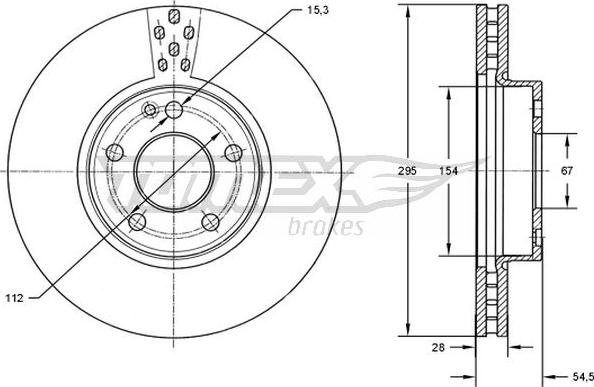 TOMEX brakes TX 72-91 - Bremžu diski autodraugiem.lv