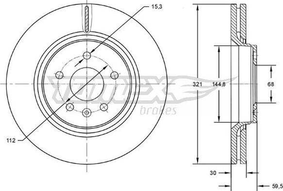 TOMEX brakes TX 72-81 - Bremžu diski autodraugiem.lv