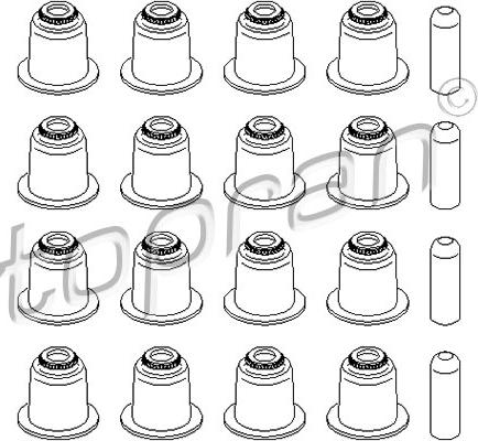 Topran 501 584 - Blīvju komplekts, Vārsta kāts autodraugiem.lv