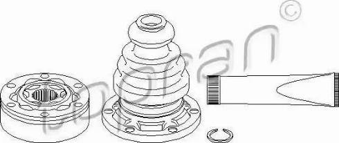Topran 104 077 - Šarnīru komplekts, Piedziņas vārpsta autodraugiem.lv