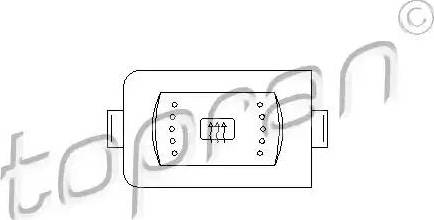 Topran 108883 - Slēdzis, Aizmugurējā stikla apsilde autodraugiem.lv