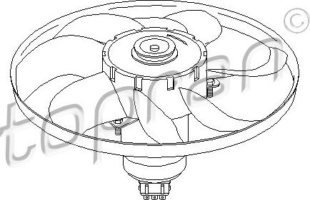 Topran 107 711 - Ventilators, Motora dzesēšanas sistēma autodraugiem.lv