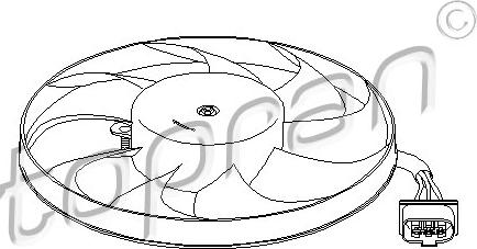 Topran 111 442 - Ventilators, Motora dzesēšanas sistēma autodraugiem.lv