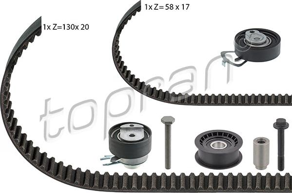 Topran 111 195 - Zobsiksnas komplekts autodraugiem.lv
