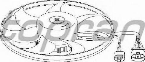 Topran 111 283 755 - Ventilators, Motora dzesēšanas sistēma autodraugiem.lv