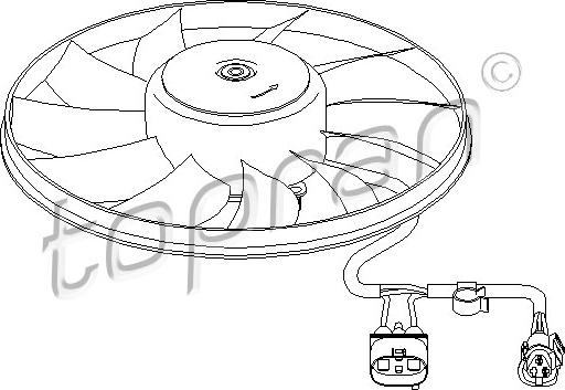 Topran 112 321 - Ventilators, Motora dzesēšanas sistēma autodraugiem.lv