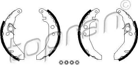 Topran 300 883 - Bremžu loku komplekts autodraugiem.lv