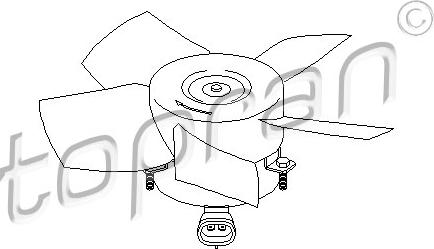 Topran 206 947 - Ventilators, Motora dzesēšanas sistēma autodraugiem.lv