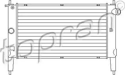 Topran 202 231 - Radiators, Motora dzesēšanas sistēma autodraugiem.lv