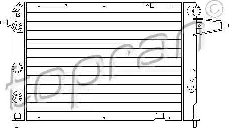 Topran 202 232 - Radiators, Motora dzesēšanas sistēma autodraugiem.lv