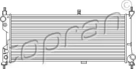 Topran 207 397 - Radiators, Motora dzesēšanas sistēma autodraugiem.lv