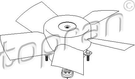 Topran 207 321 - Ventilators, Motora dzesēšanas sistēma autodraugiem.lv