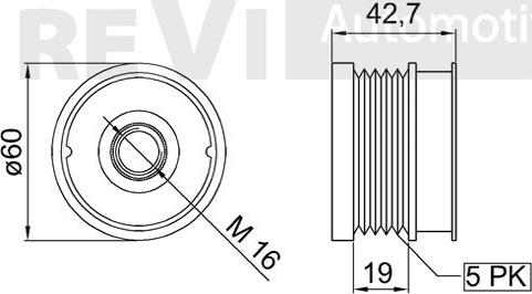 Trevi Automotive AP1071 - Piedziņas skriemelis, Ģenerators autodraugiem.lv