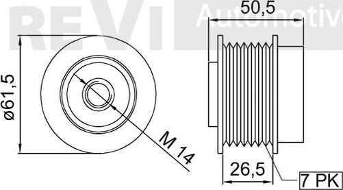 Trevi Automotive AP1192 - Piedziņas skriemelis, Ģenerators autodraugiem.lv