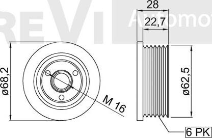 Trevi Automotive AP1173 - Piedziņas skriemelis, Ģenerators autodraugiem.lv