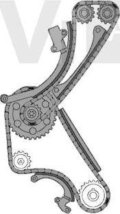 Trevi Automotive KC1047 - Sadales vārpstas piedziņas ķēdes komplekts autodraugiem.lv