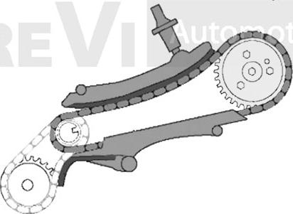 Trevi Automotive KC1015 - Sadales vārpstas piedziņas ķēdes komplekts autodraugiem.lv