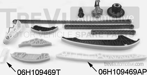 Trevi Automotive KC1123 - Sadales vārpstas piedziņas ķēdes komplekts autodraugiem.lv