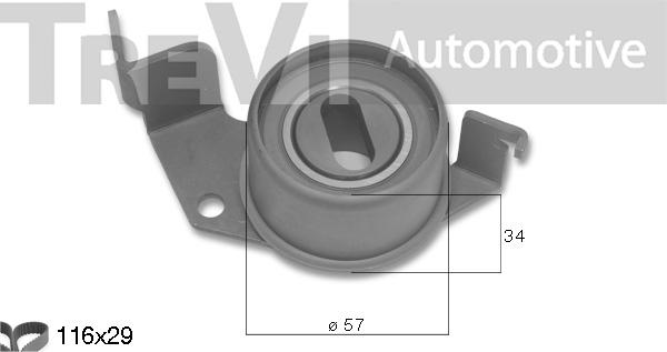 Trevi Automotive KD1499 - Zobsiksnas komplekts autodraugiem.lv