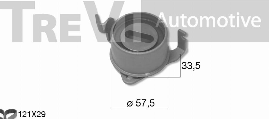 Trevi Automotive KD1493 - Zobsiksnas komplekts autodraugiem.lv