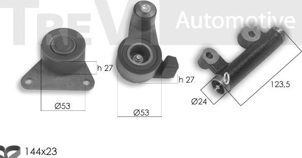 Trevi Automotive KD1415 - Zobsiksnas komplekts autodraugiem.lv