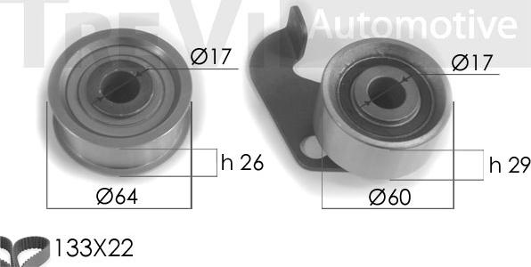 Trevi Automotive KD1049 - Zobsiksnas komplekts autodraugiem.lv