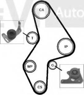 Trevi Automotive KD1004 - Zobsiksnas komplekts autodraugiem.lv