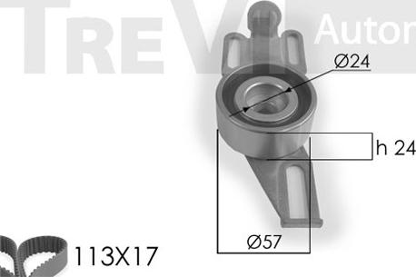 Trevi Automotive KD1005 - Zobsiksnas komplekts autodraugiem.lv