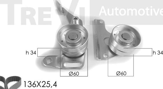 Trevi Automotive KD1003 - Zobsiksnas komplekts autodraugiem.lv