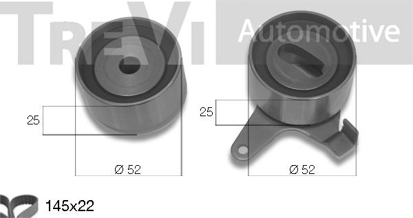 Trevi Automotive KD1166 - Zobsiksnas komplekts autodraugiem.lv