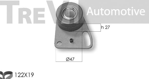 Trevi Automotive KD1117 - Zobsiksnas komplekts autodraugiem.lv