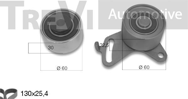 Trevi Automotive KD1138 - Zobsiksnas komplekts autodraugiem.lv