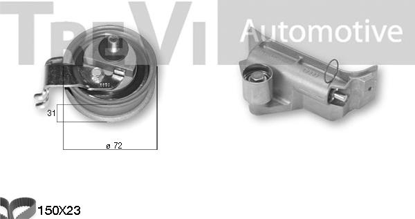 Trevi Automotive KD1346 - Zobsiksnas komplekts autodraugiem.lv