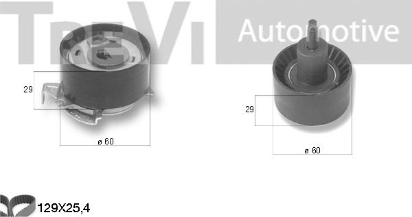 Trevi Automotive KD1367 - Zobsiksnas komplekts autodraugiem.lv