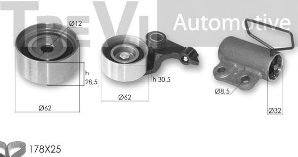 Trevi Automotive KD1388 - Zobsiksnas komplekts autodraugiem.lv