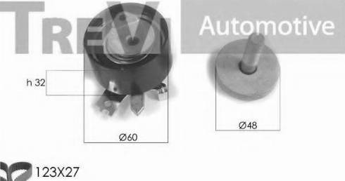 Trevi Automotive KD1242 - Zobsiksnas komplekts autodraugiem.lv