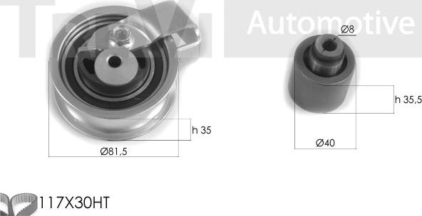 Trevi Automotive KD1261 - Zobsiksnas komplekts autodraugiem.lv