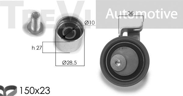 Trevi Automotive KD1285 - Zobsiksnas komplekts autodraugiem.lv