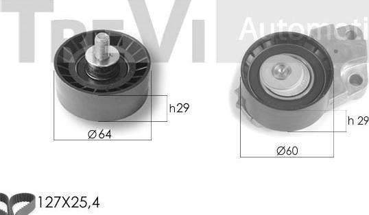 Trevi Automotive KD1279 - Zobsiksnas komplekts autodraugiem.lv