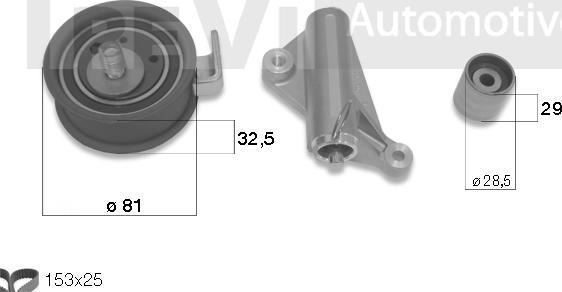 Trevi Automotive KD1276 - Zobsiksnas komplekts autodraugiem.lv