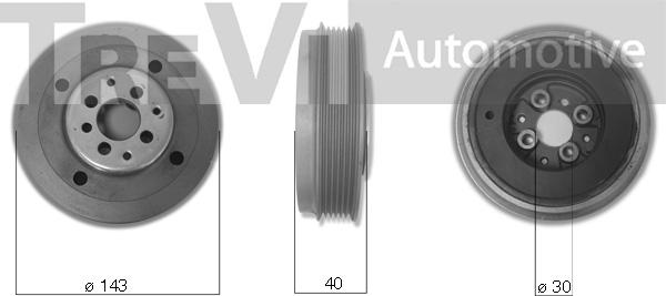 Trevi Automotive PC1089 - Piedziņas skriemelis, Kloķvārpsta autodraugiem.lv