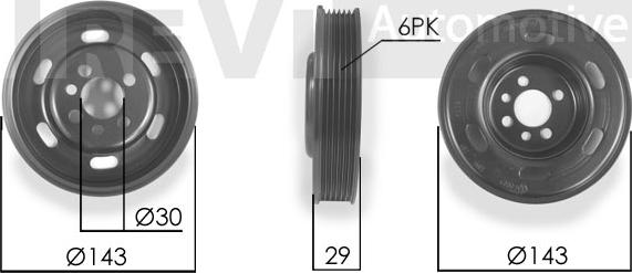 Trevi Automotive PC1180 - Piedziņas skriemelis, Kloķvārpsta autodraugiem.lv