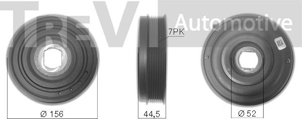 Trevi Automotive PC1262 - Piedziņas skriemelis, Kloķvārpsta autodraugiem.lv