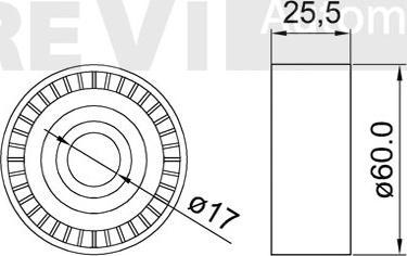 Trevi Automotive TA1461 - Parazīt / Vadrullītis, Ķīļrievu siksna autodraugiem.lv