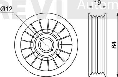 Trevi Automotive TA1484 - Parazīt / Vadrullītis, Ķīļrievu siksna autodraugiem.lv