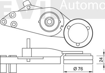 Trevi Automotive TA1550 - Siksnas spriegotājs, Ķīļsiksna autodraugiem.lv